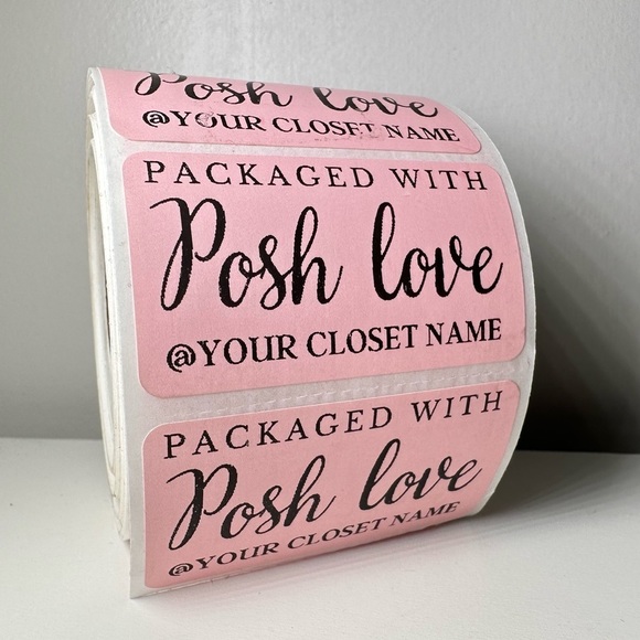 handmade Other - 100 thank you stickers | packaged with posh love | custom stickers closet